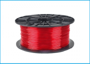 Filament PM tiskový materiál PETG transparentní červená 1,75mm - 3D filament transparent red